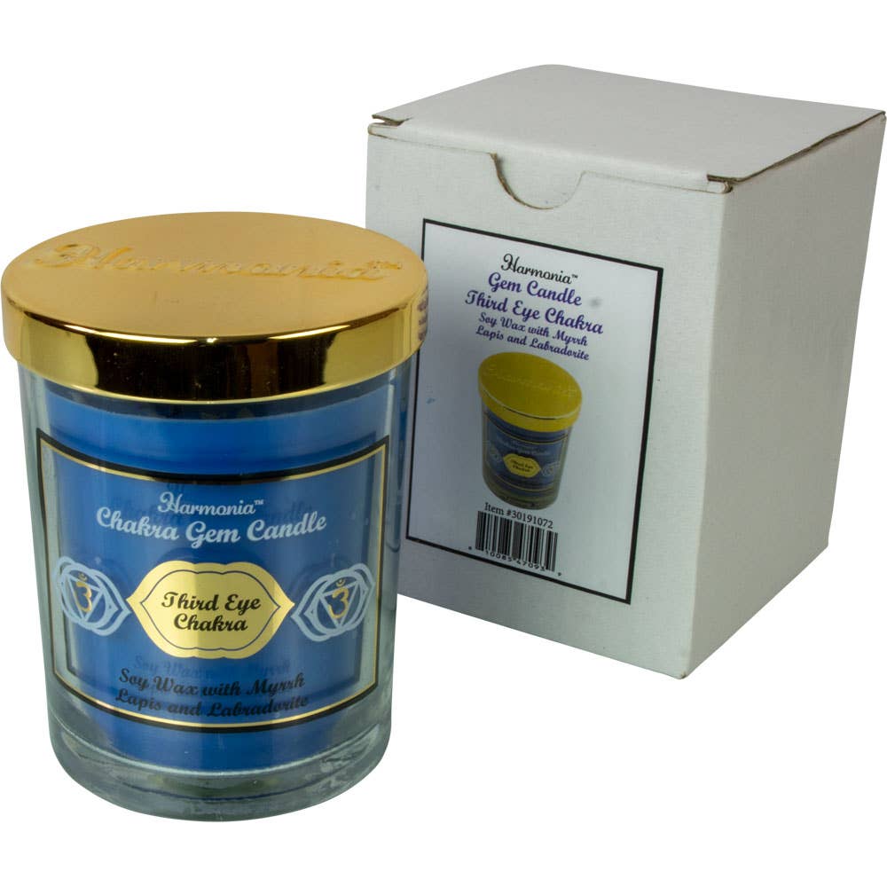 Harmonia Soy Gem Candle - Third Eye Chakra - Lapis