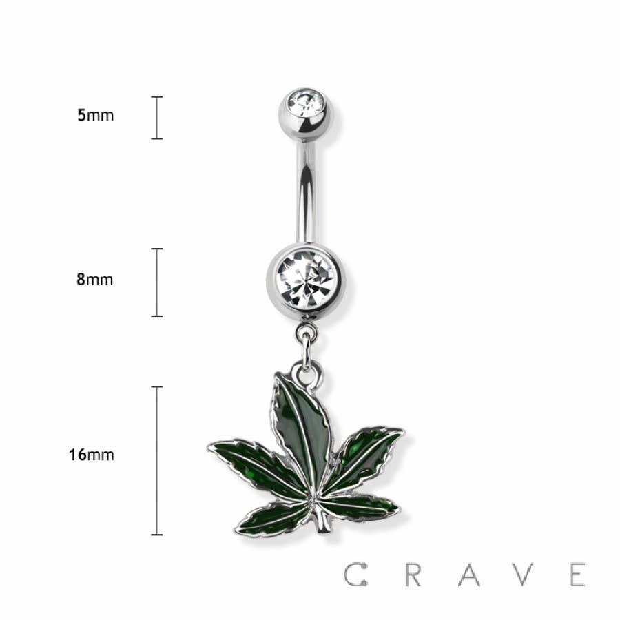 MARIJUANAS 316L SURGICAL STEEL NAVAL RING
