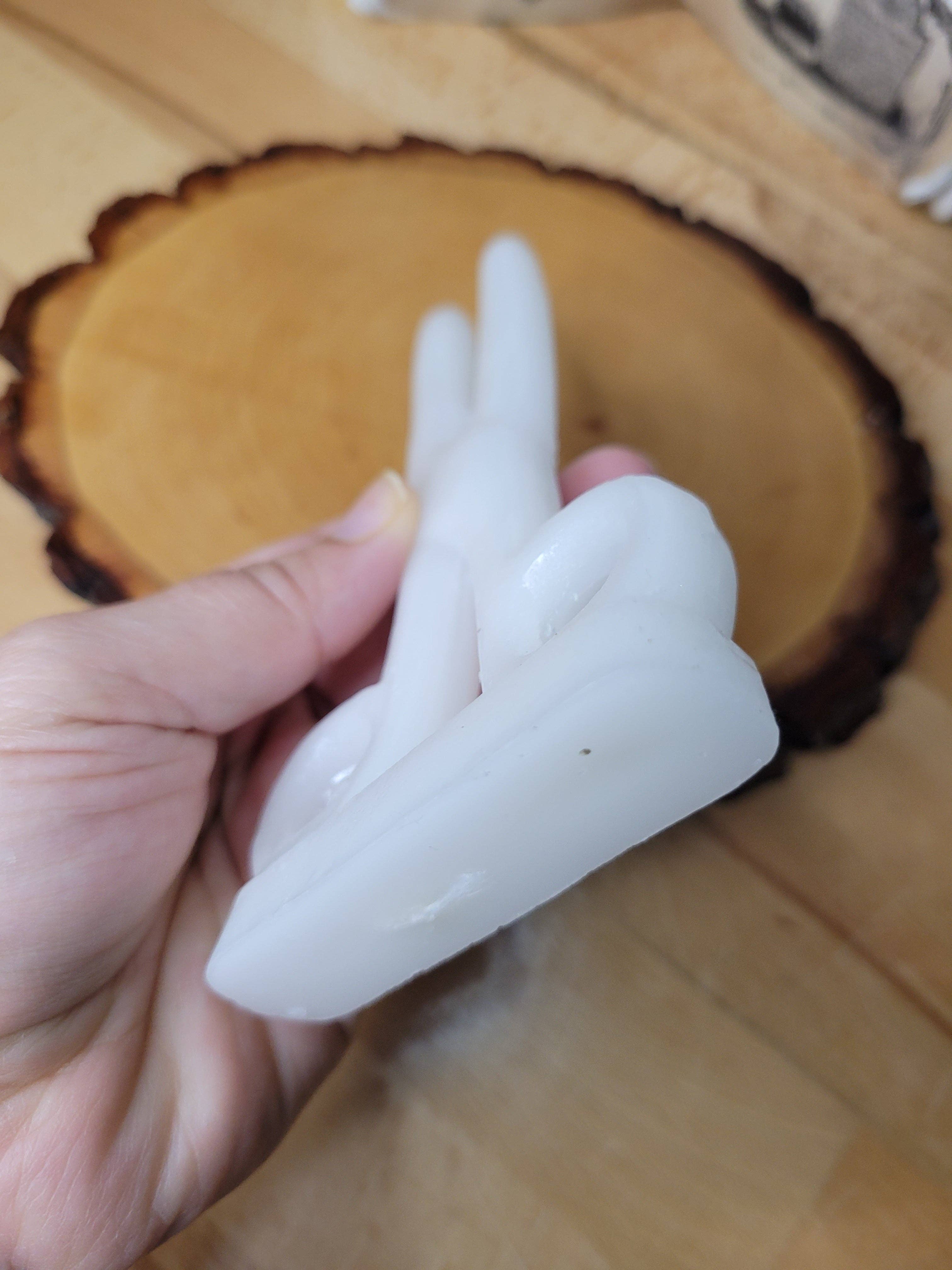 White Scissors shape candle- Cord cutting
