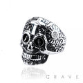 SS CROSS SKULL RING