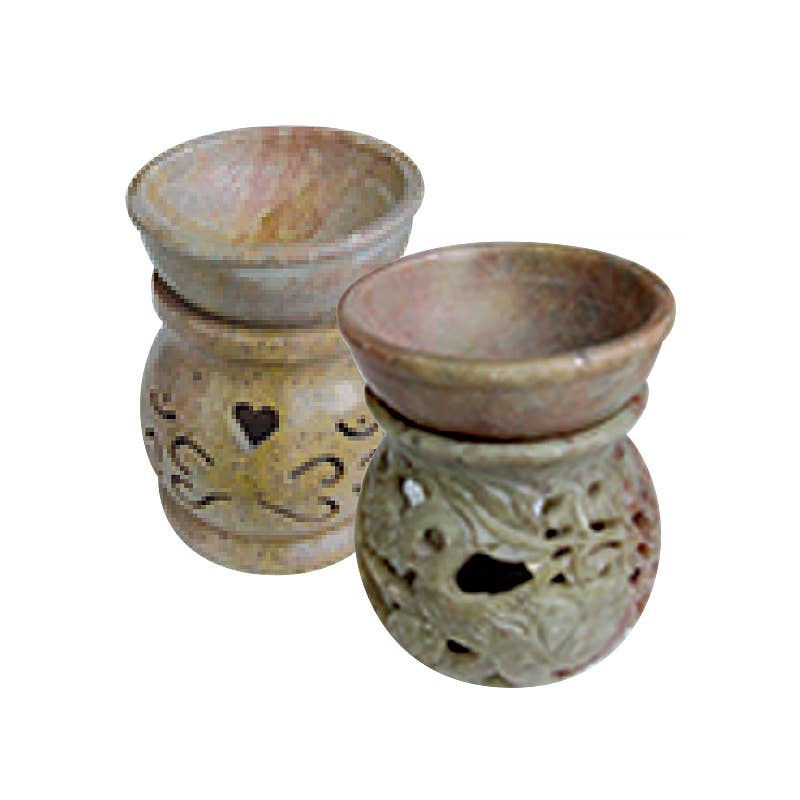 Soapstone Oil Burner - Fine Craftsmanship - Aromatherapy