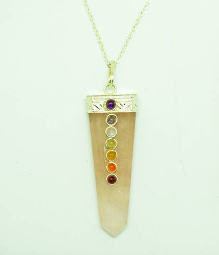 Rose Quartz Chakra Necklace