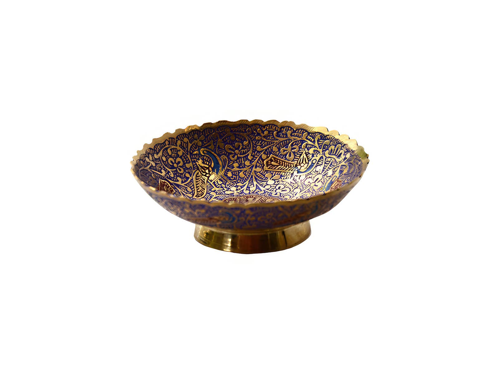 Free Bird Ornate Brass Decorative Bowls
