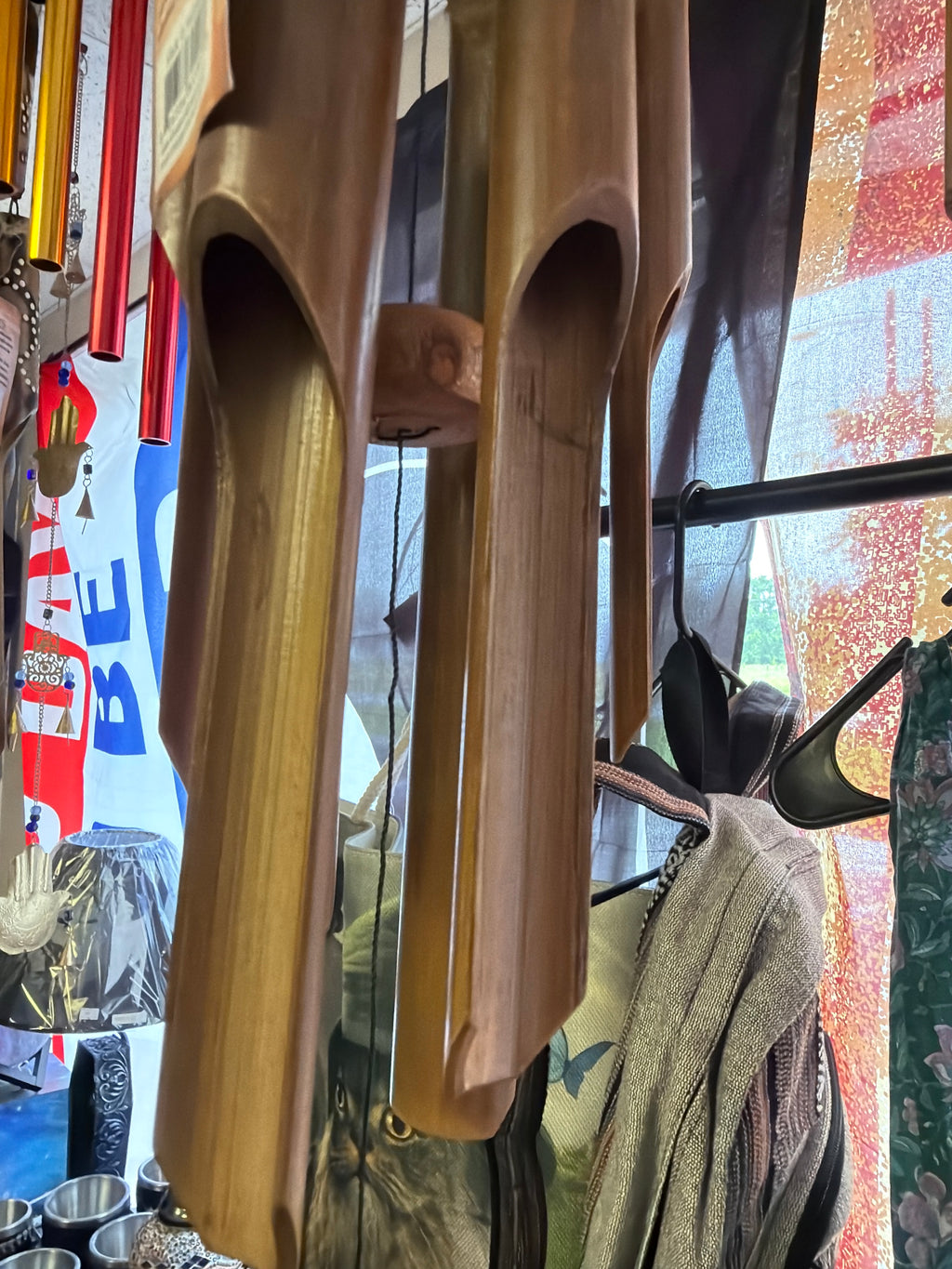 Bamboo Windchime Animated Dragon