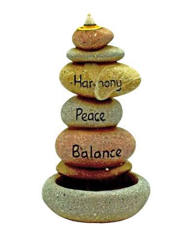 Inspirational Stones Back Flow Incense Burner