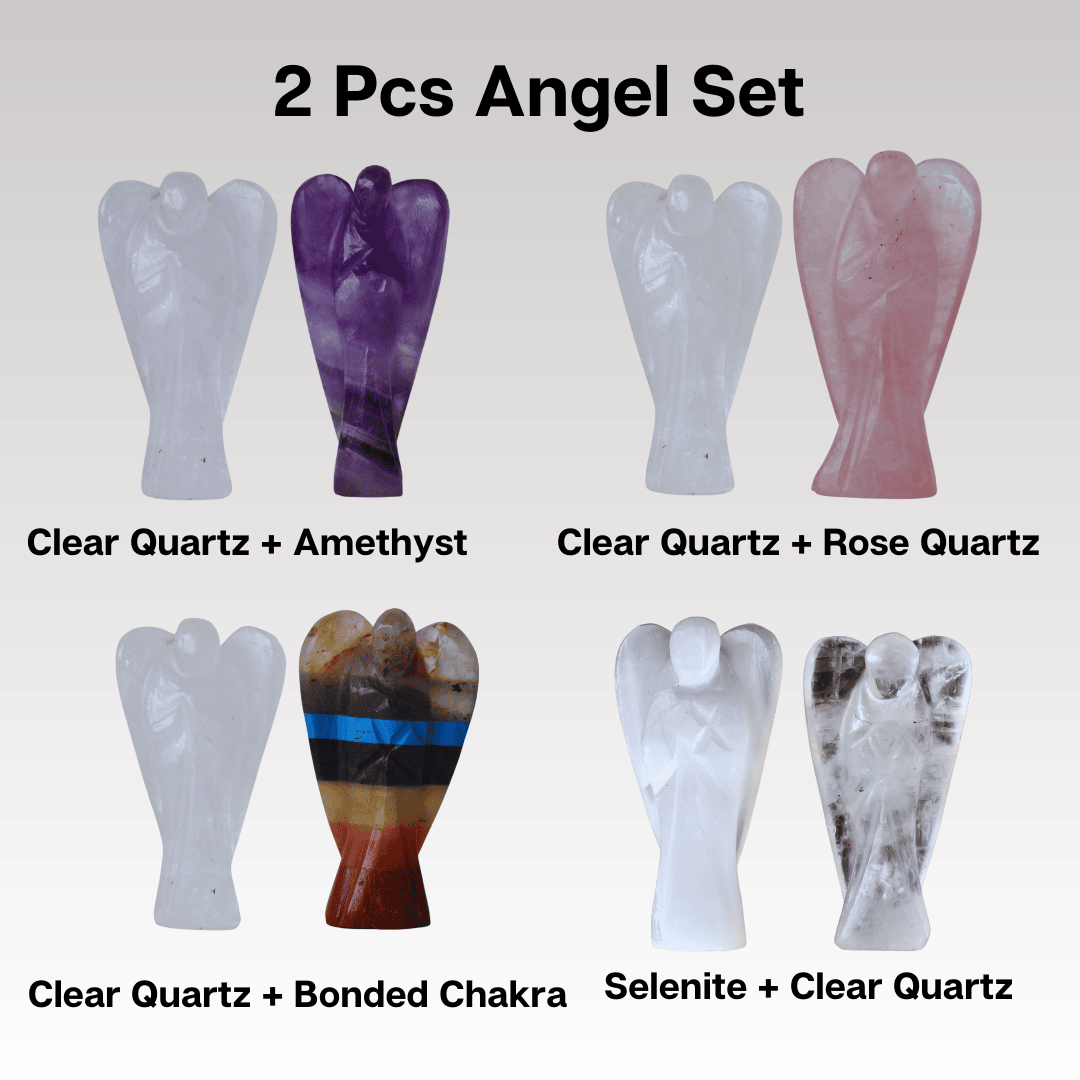 Gemstone Angels | Crystal Quartz | Pocket Crystal Angels