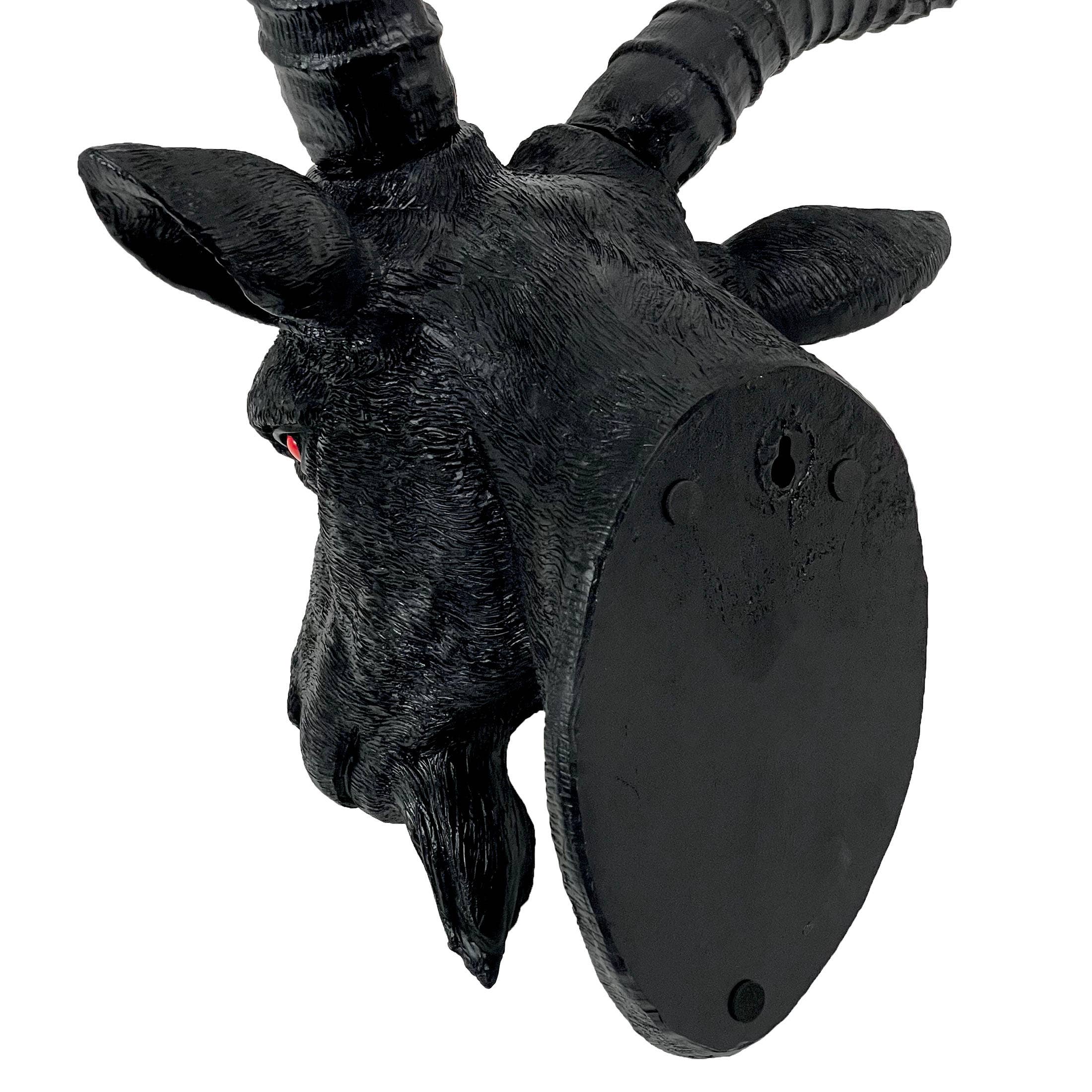 Black Baphomet Goat Head Sabbattic Occult Wall Hanging