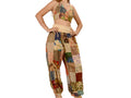 Band On The Run Yoga Waistband Patchwork Harem Pants