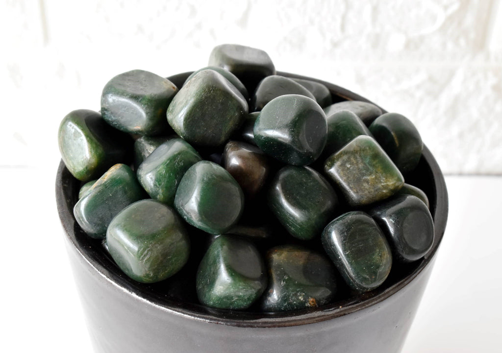 Green Jade Tumbled Stones Healing Stones 100G to 1KG