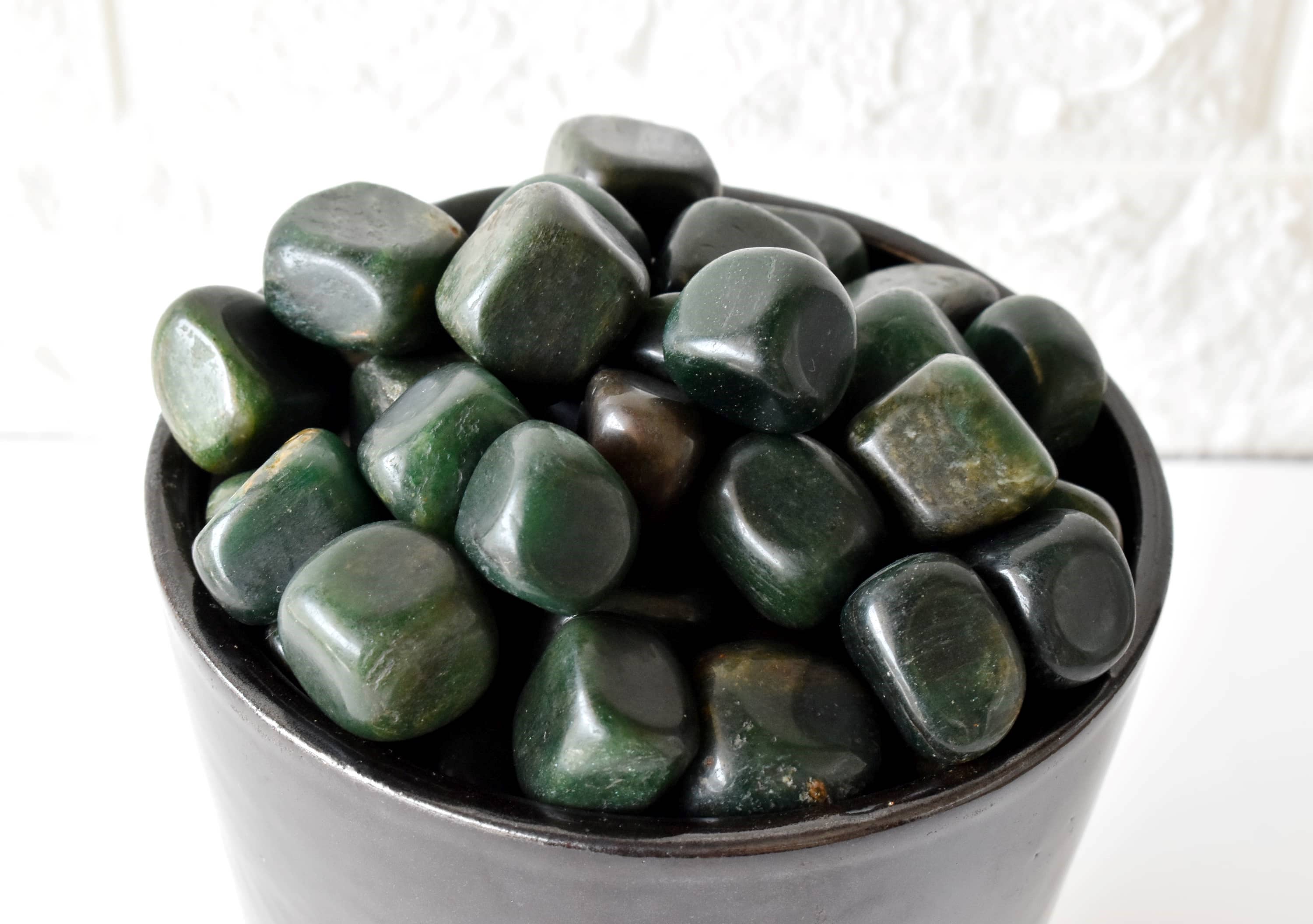 Green Jade Tumbled Stones Healing Stones 100G to 1KG