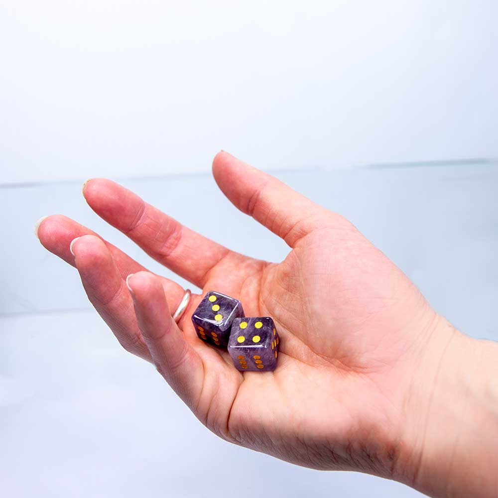 Gemstone Dice - Amethyst