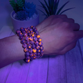 Yooperlite Stretchable Bracelet 8mm (UV Light-Fluorescence)