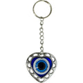 Evil Eye Talisman Key Ring - Puffed Heart