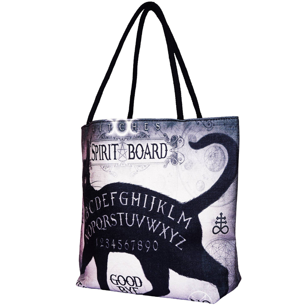 Alchemy Gothic Black Cat Spirit Board Tote Bag