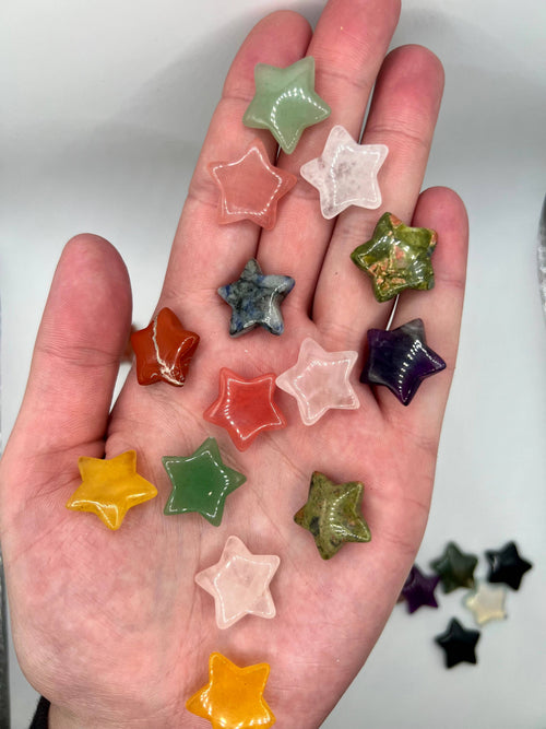 Assorted Crystal Star Carving - Mini Crystal Stars