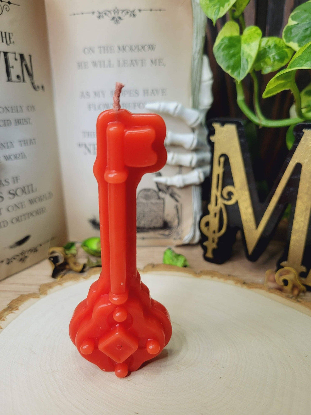 Key Candle, Key Candle, Small Key Figurine Candle Offering