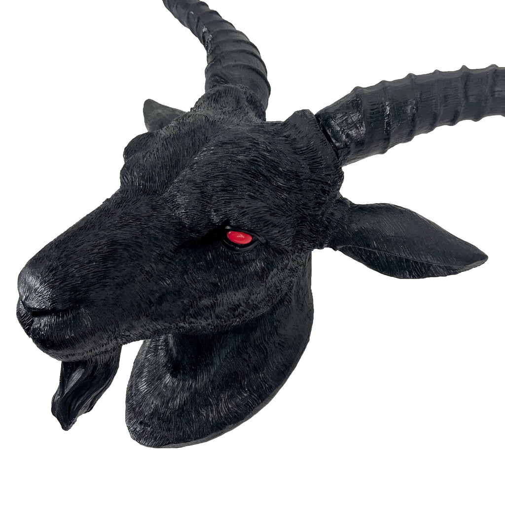 Black Baphomet Goat Head Sabbattic Occult Wall Hanging