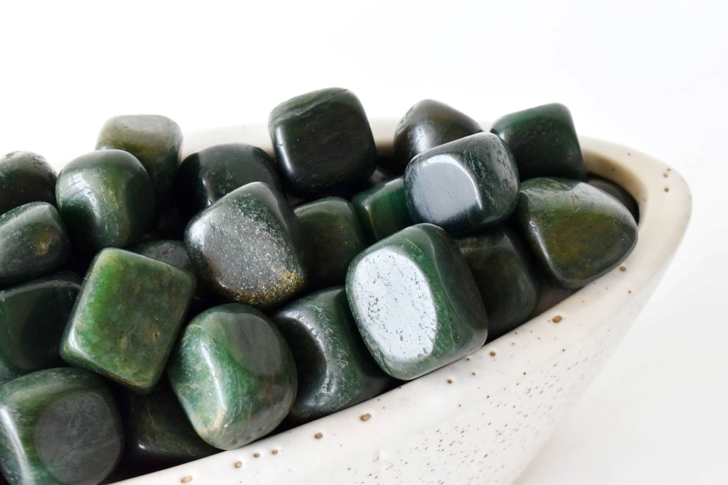 Green Jade Tumbled Stones Healing Stones 100G to 1KG