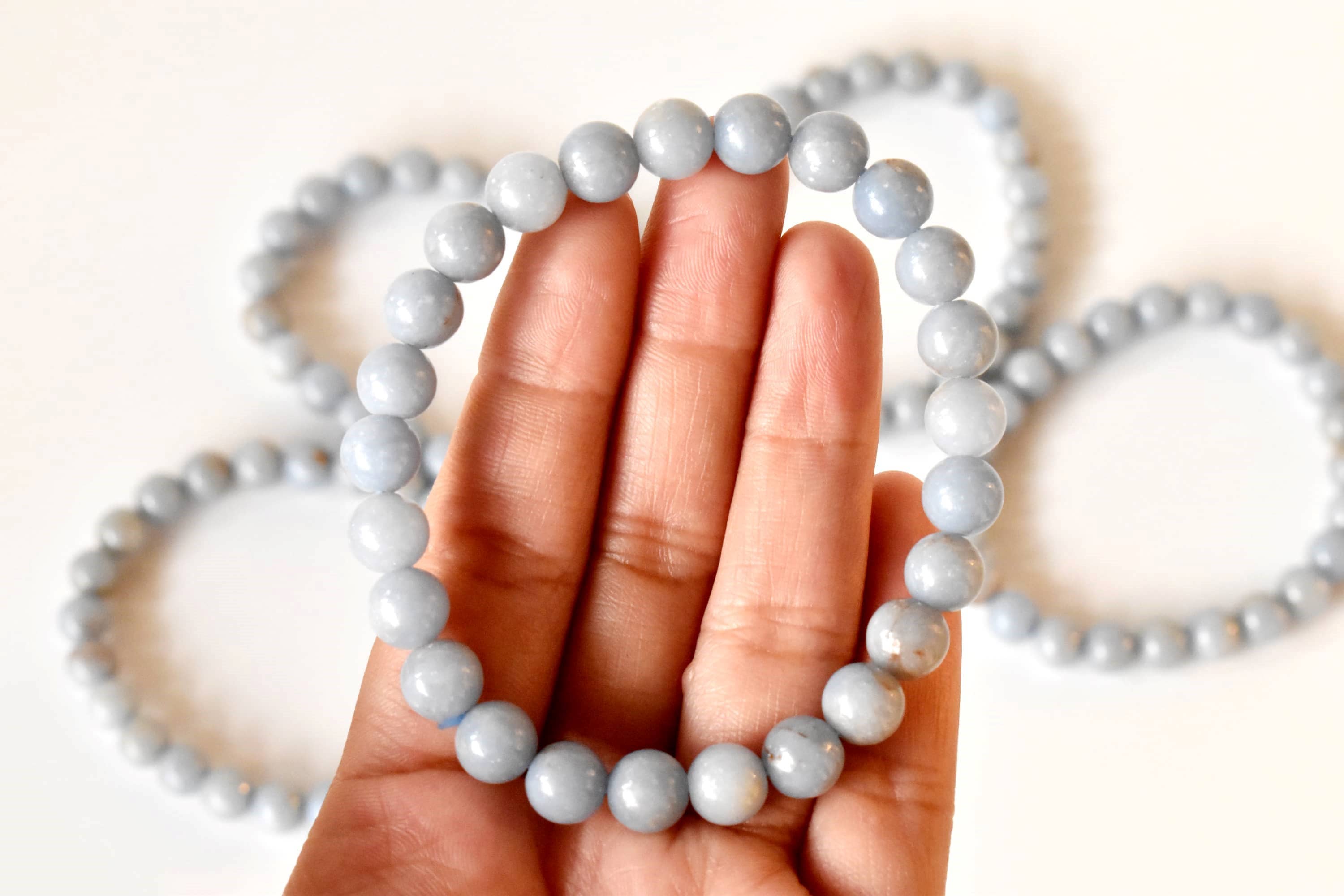 Healing Bracelet | Angelite | Gemstone Bracelet