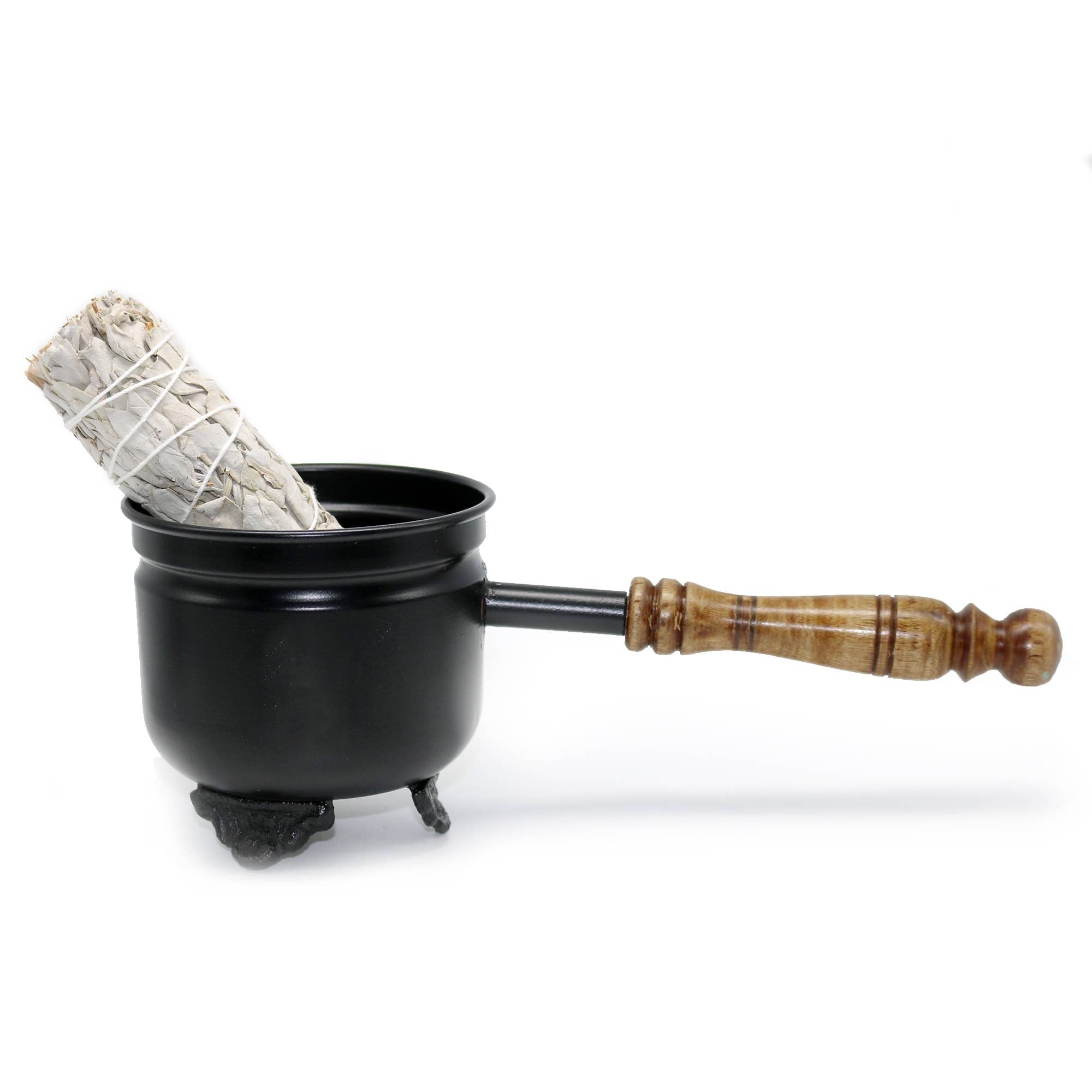 Metal Smudge Pot (4 in.) - Pentacle