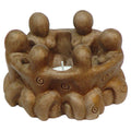Gypsum Cement T-light Holder Circle of Goddesses (Each)