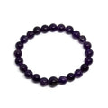 Amethyst Beaded Bracelet - Wrist Mala 4mm - Large Wrist