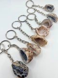 Agate Crystal Keychain