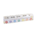Hand Carved Wooden Incense Burner Box - 7 Chakras