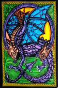 Hand Brush Painted Dragon Twin Size Tapestry