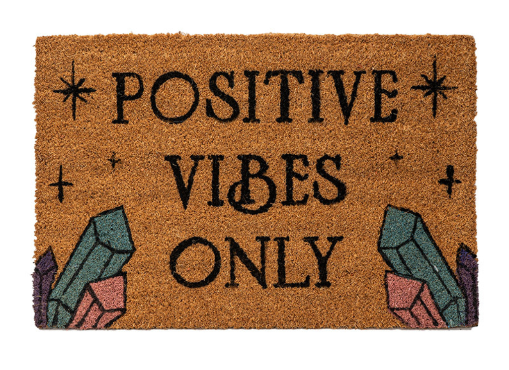 Positive Vibes Only Doormat