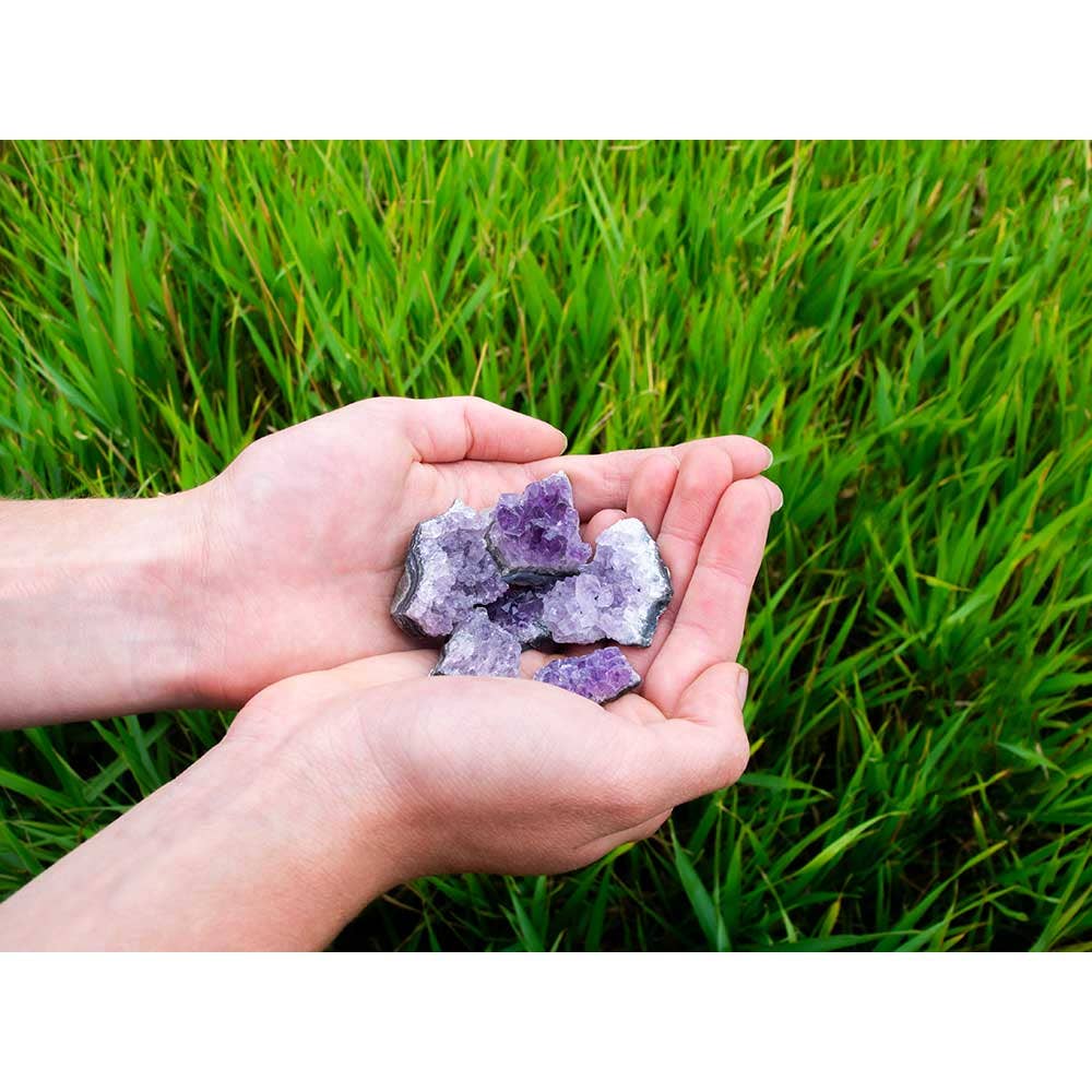 Rough Druzy Clusters - Amethyst Small (1lb)