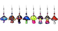 ACRYLIC PSYCHEDELIC MUSHROOM SHAPED EARRINGS