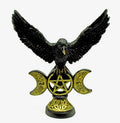 Flying Raven On Moon/Pentagram
