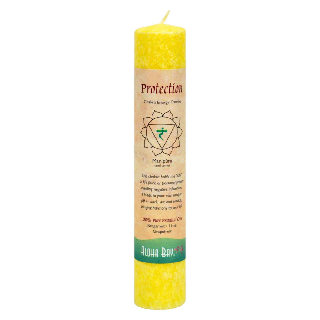 Aloha Bay 7 Chakra Energy Pillar Candle.