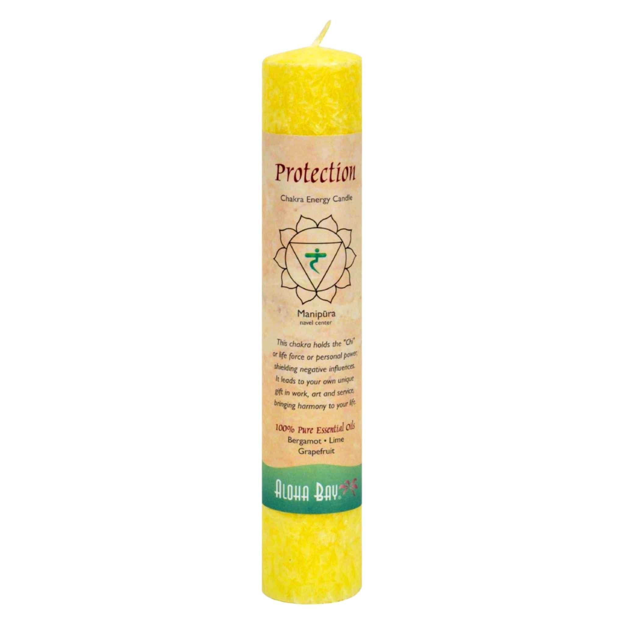 Aloha Bay 7 Chakra Energy Pillar Candle.