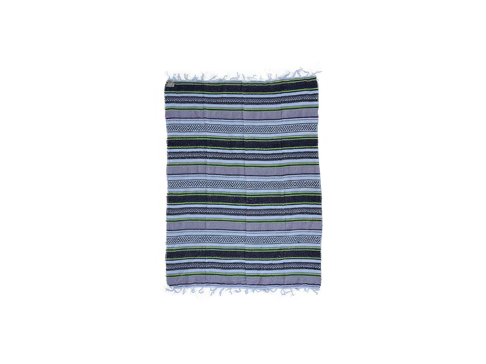 Striped Mexican Falsa Blanket
