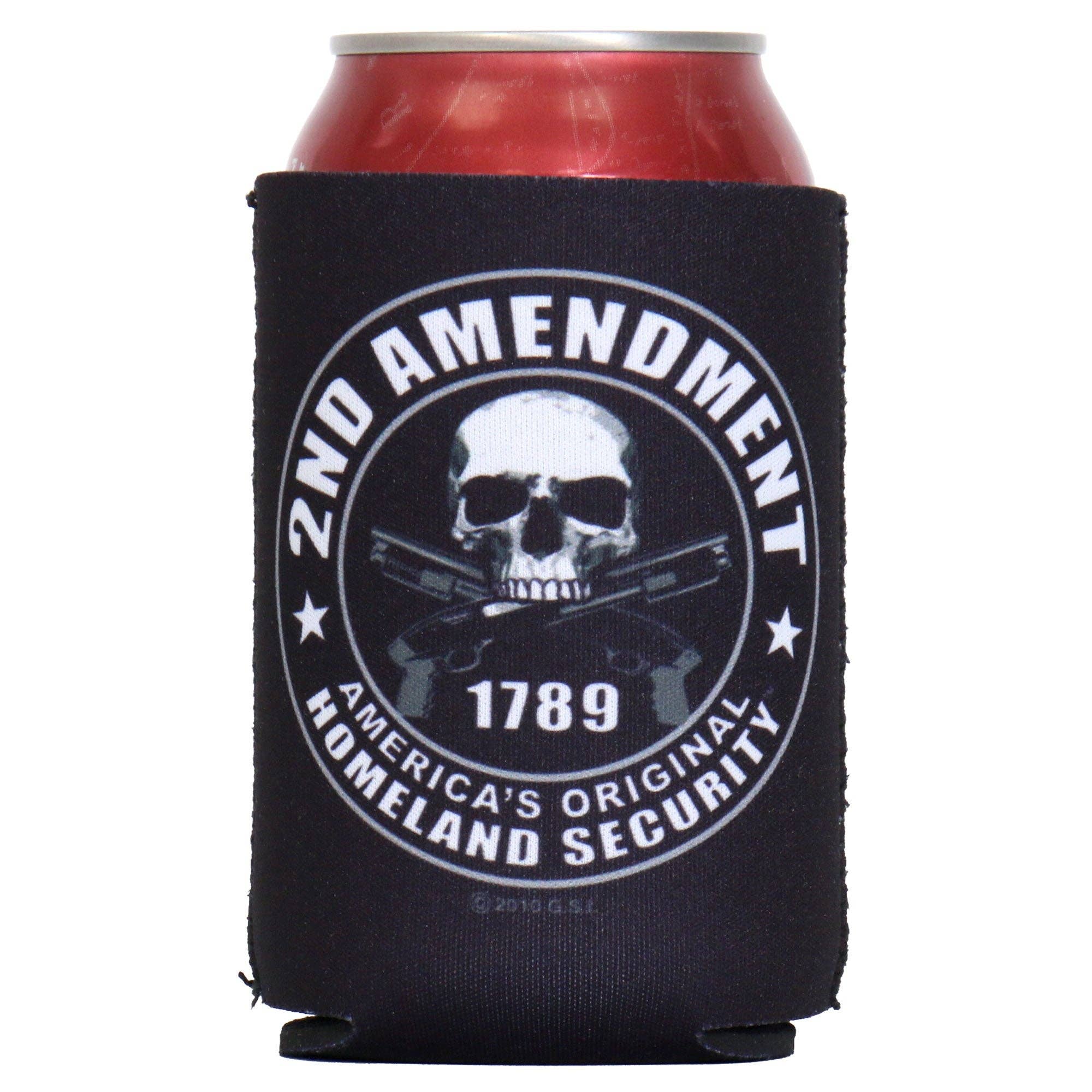 2nd Amendment Skull Can Wrap