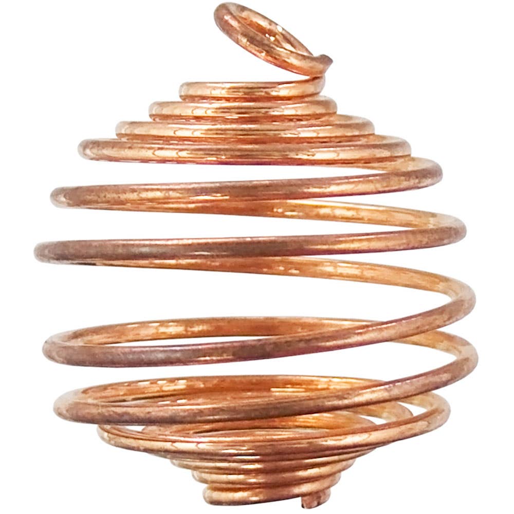 Tumbled Stone Cage Empty Copper (Pack of 6)