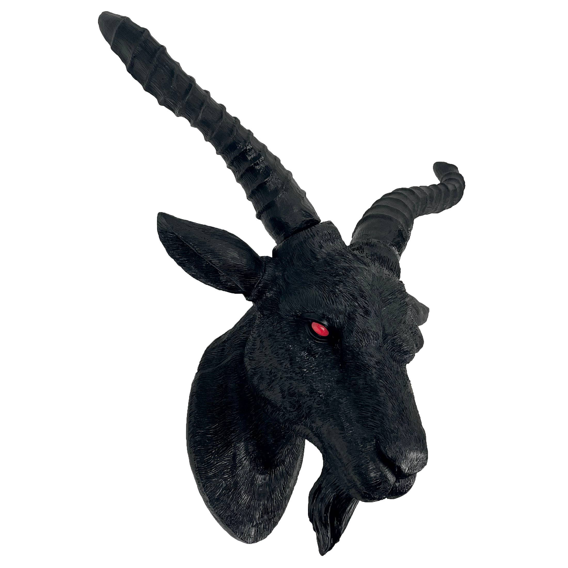 Black Baphomet Goat Head Sabbattic Occult Wall Hanging