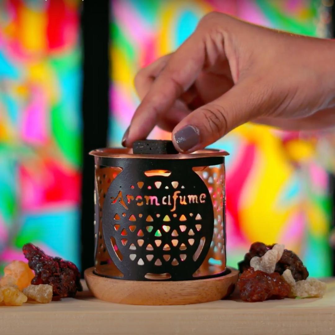 Resin Incense Brick & Burner Set | Frankincense & More