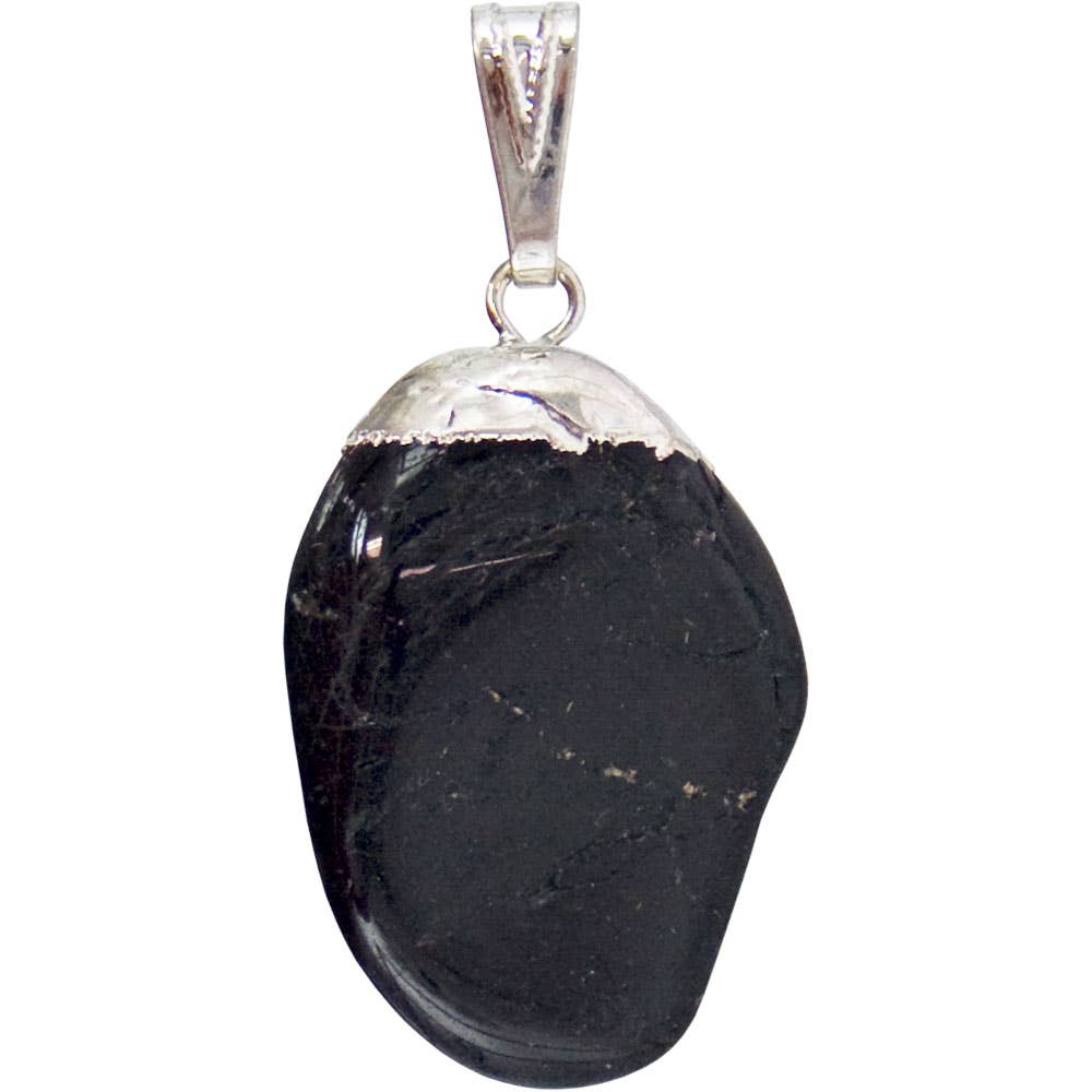 Tumbled Stone Pendant Black Tourmaline