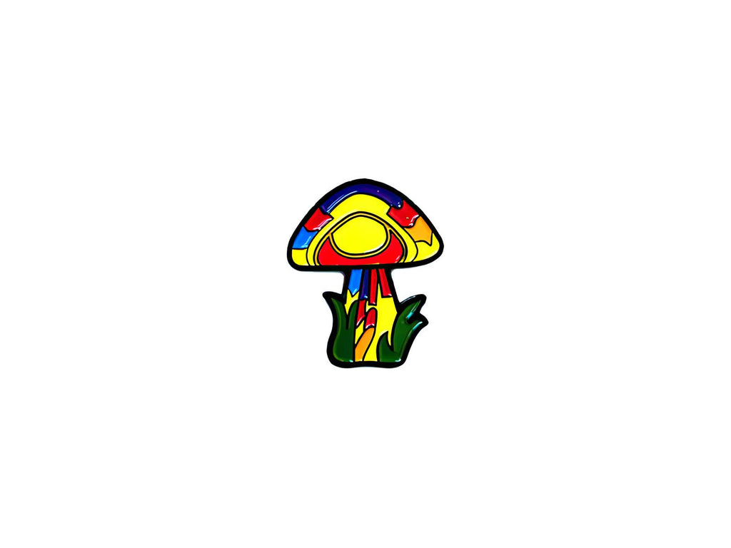 Multi Colored Mushroom Pin