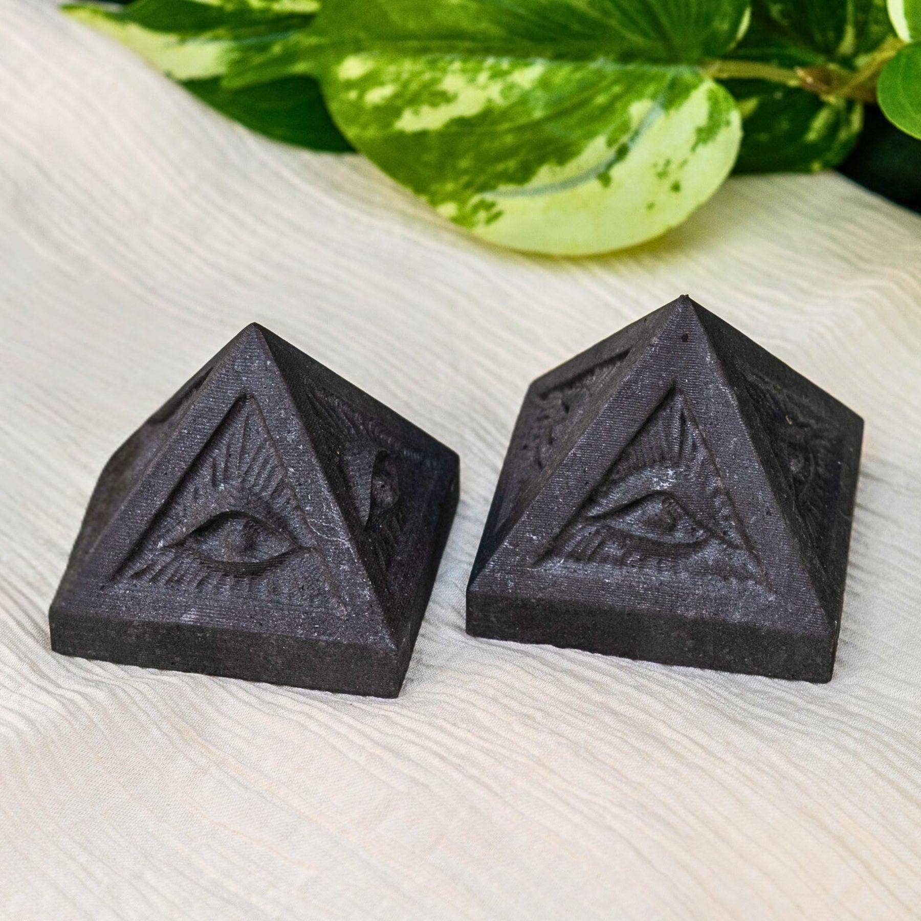 Shungite Evil Eye Pyramid.