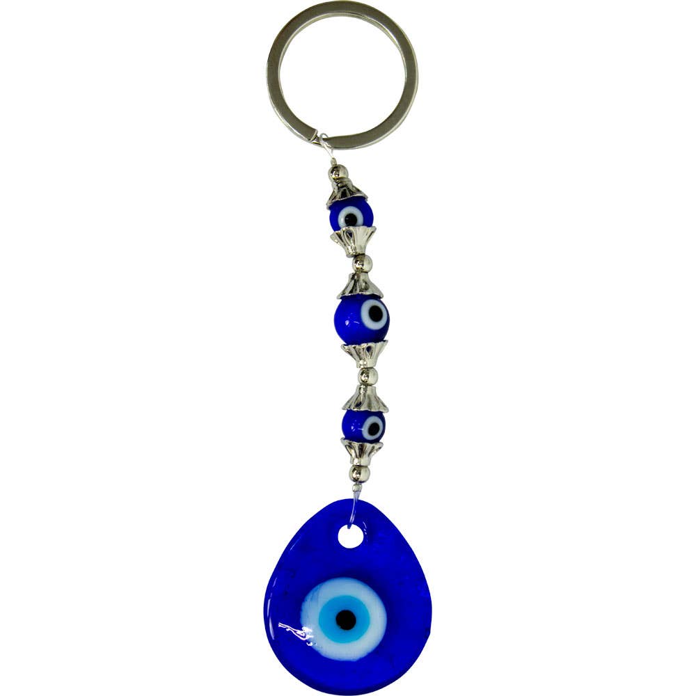Evil Eye Talisman Key Ring - Evil Eye Teardrop
