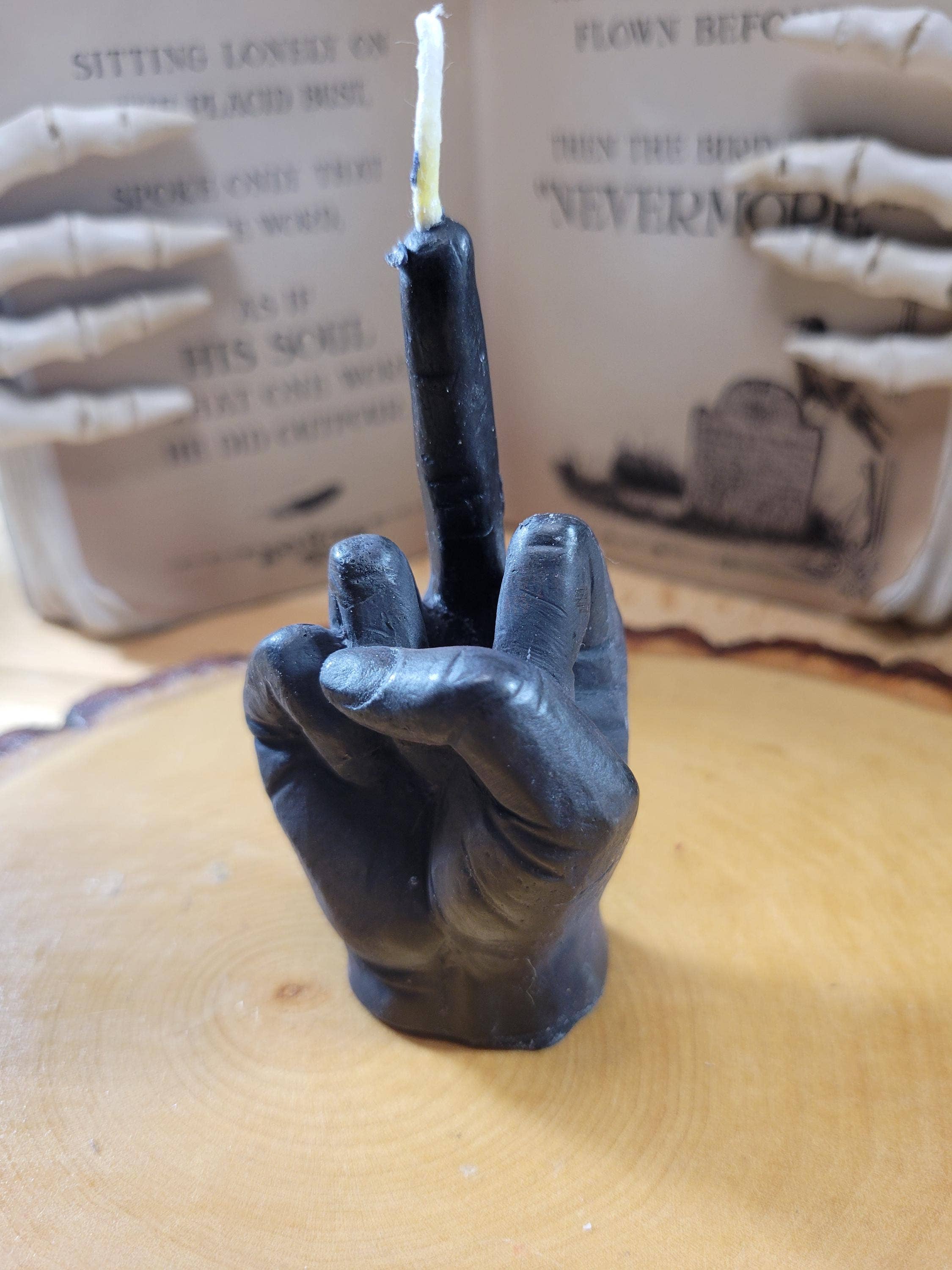 Middle Finger Candle - Unique Finger Shaped Candle for Gag Gift, Funny Home Decor, Novelty Party Candle, Bold Statement Candle