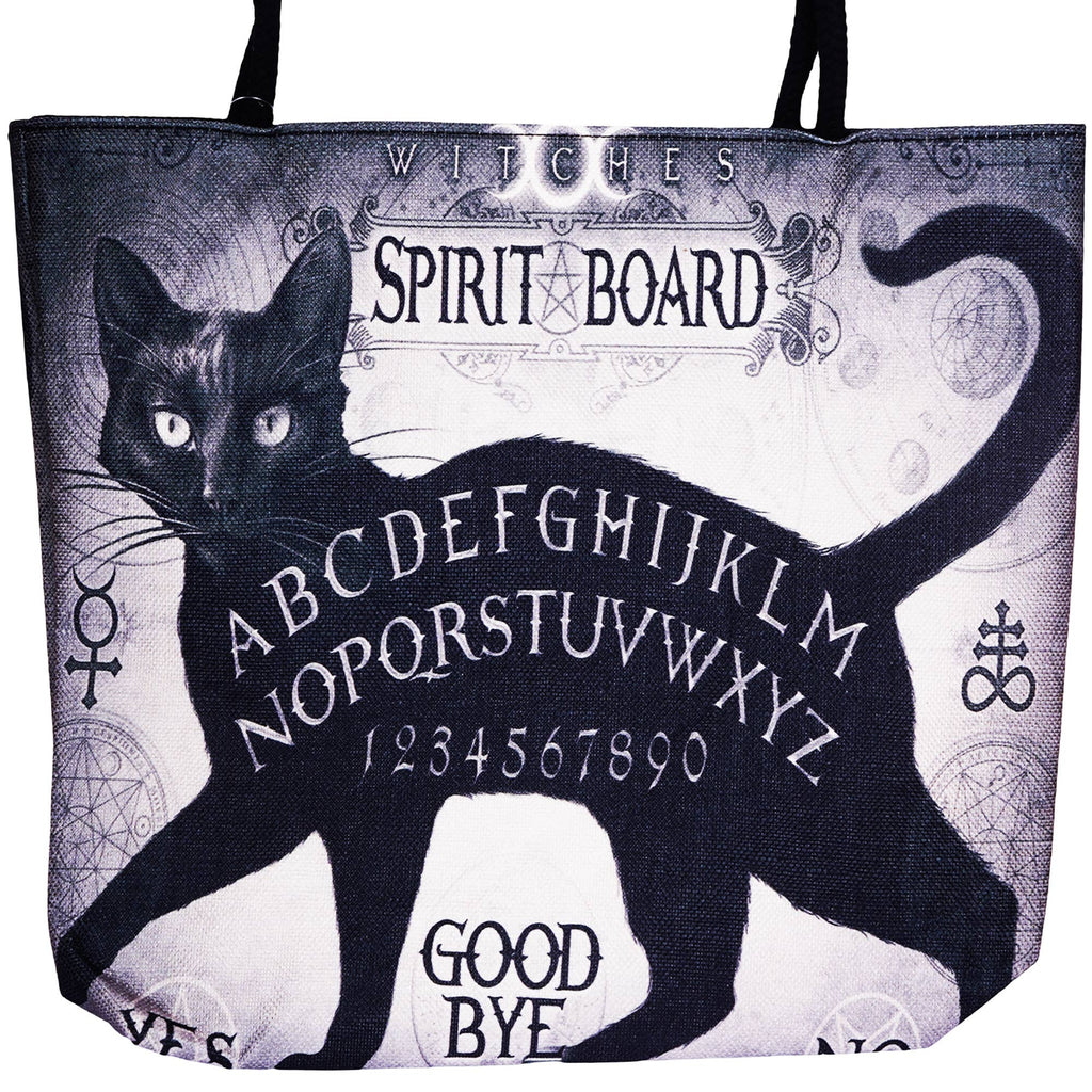 Alchemy Gothic Black Cat Spirit Board Tote Bag