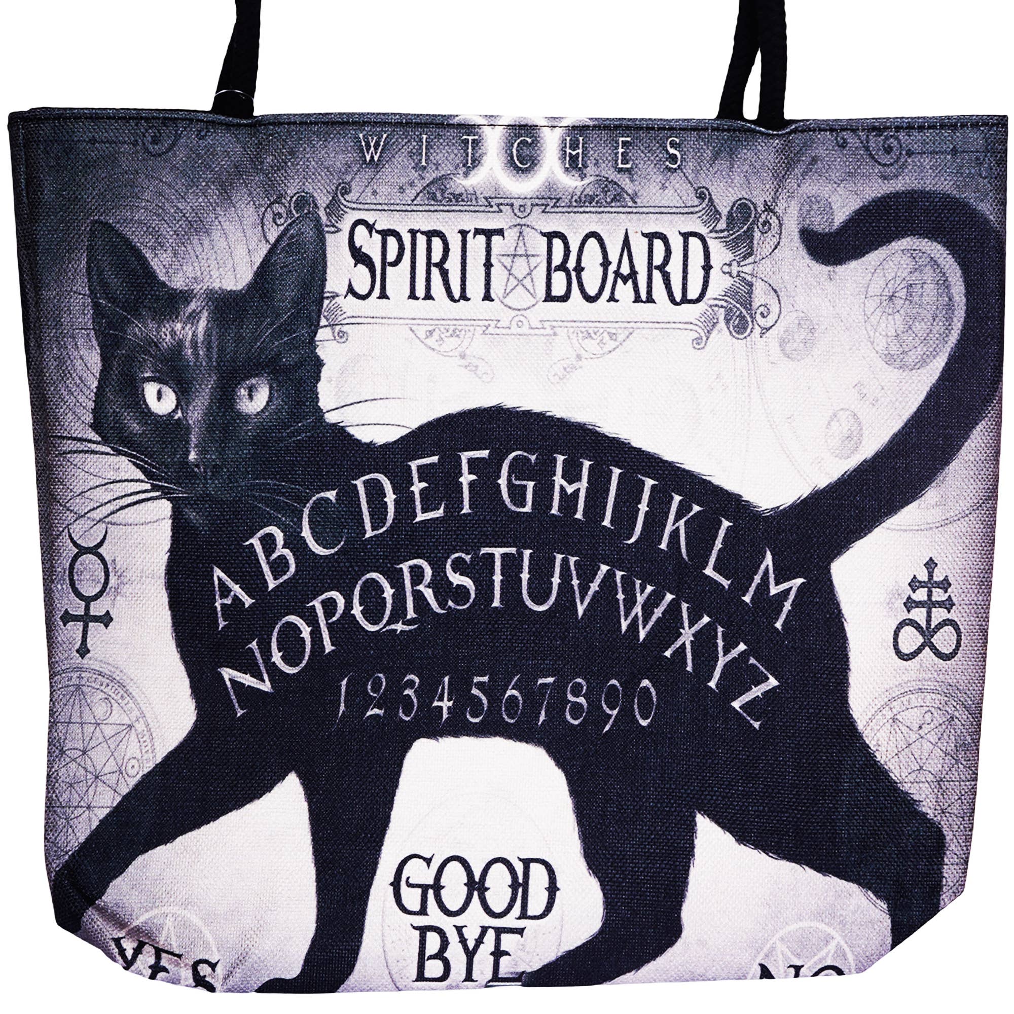 Alchemy Gothic Black Cat Spirit Board Tote Bag