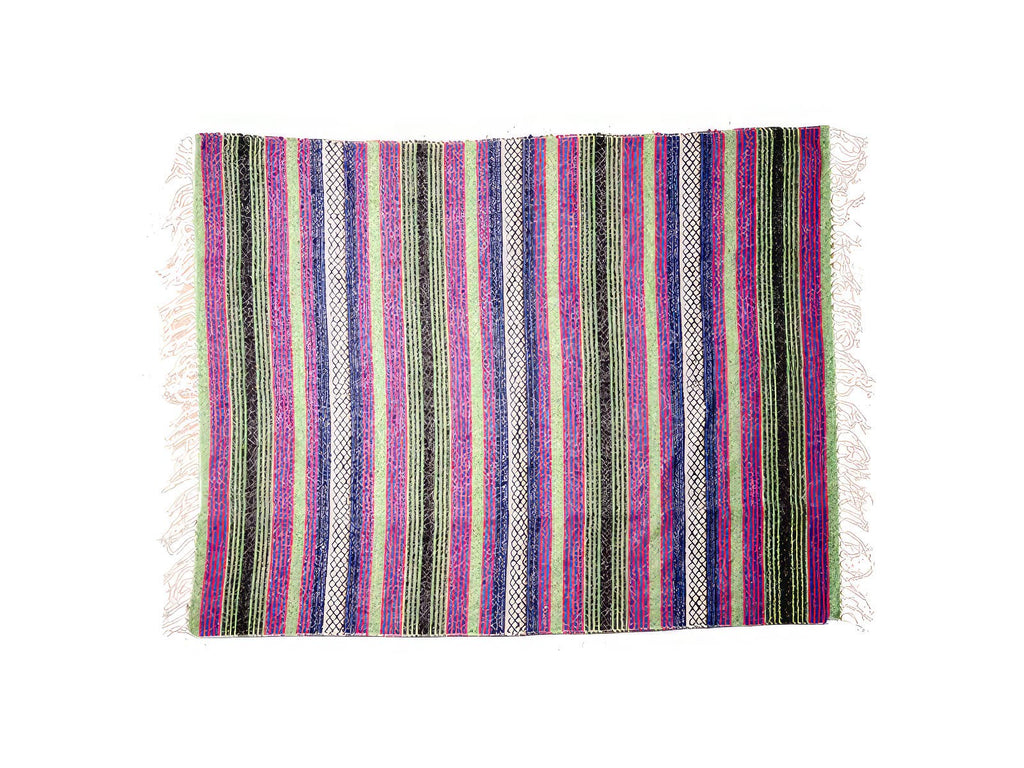 Hand Loomed Striped Blanket