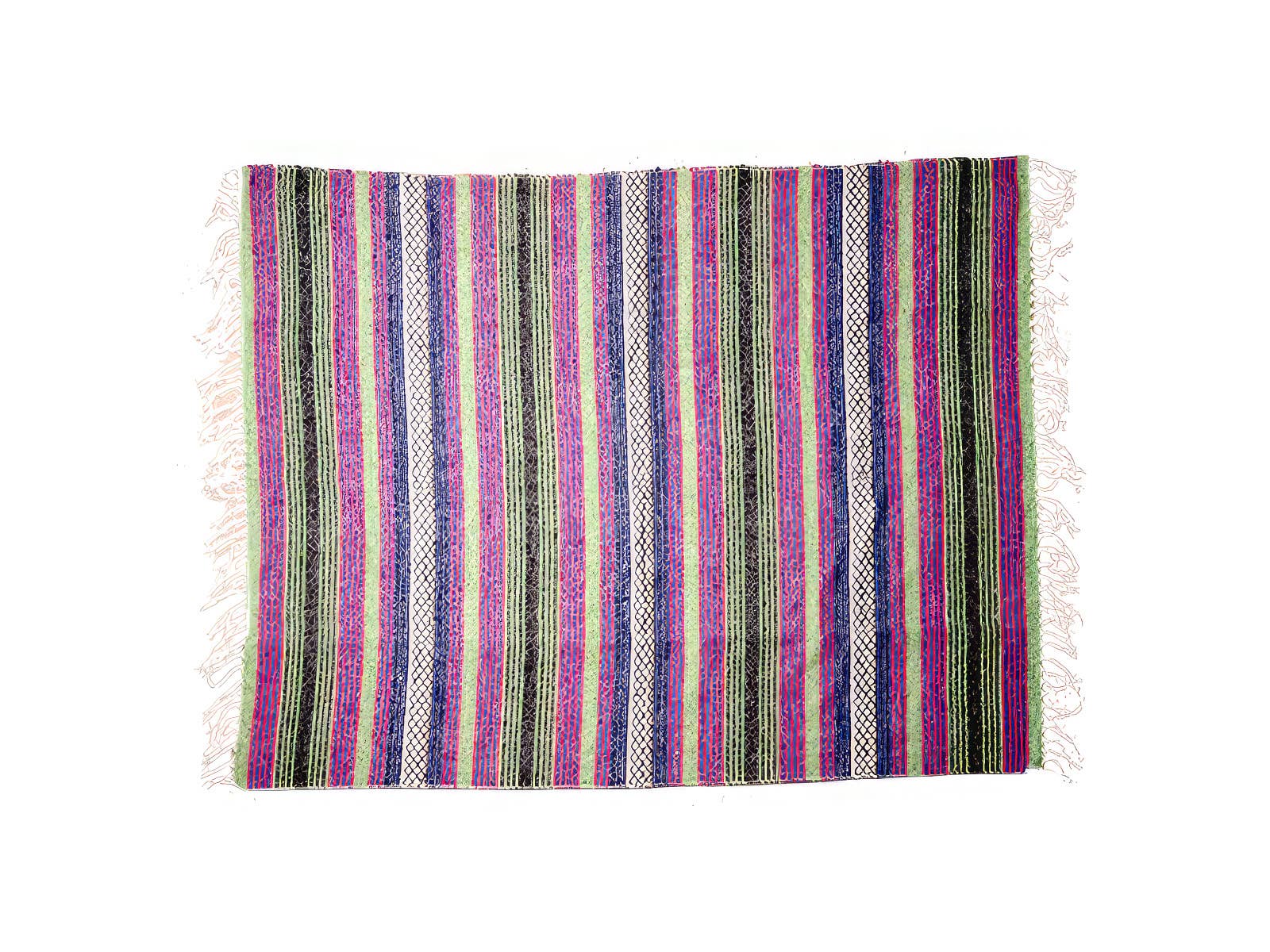 Hand Loomed Striped Blanket