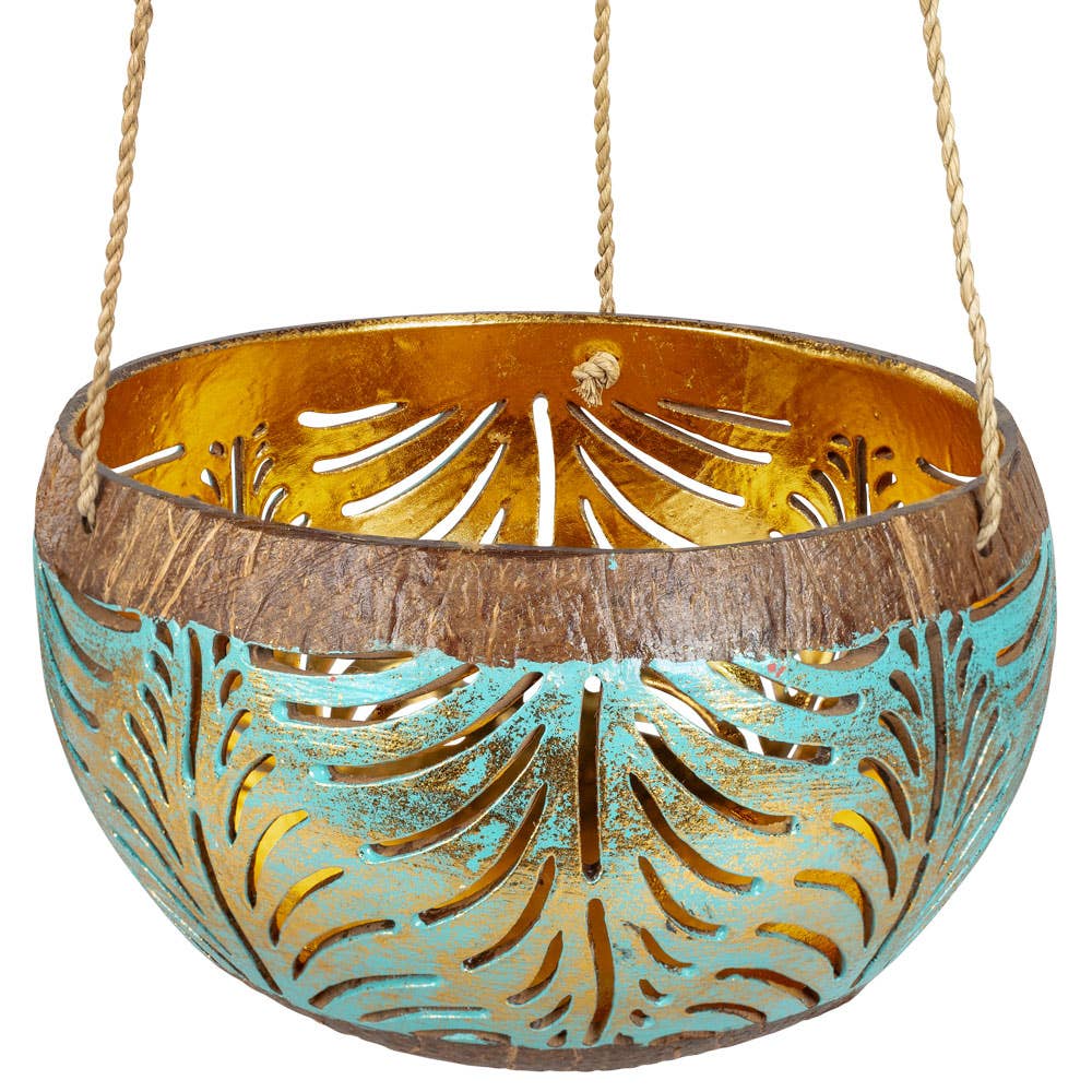ASSORTED COCONUT HANGING LANTERNS